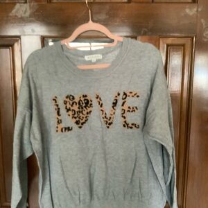 Workshop Republic Clothing Gray Crew Neck Sweater